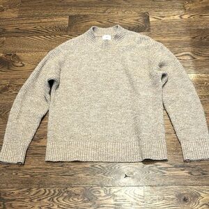 H&M Light Brown Mock Turtleneck Ribbed Sweater
